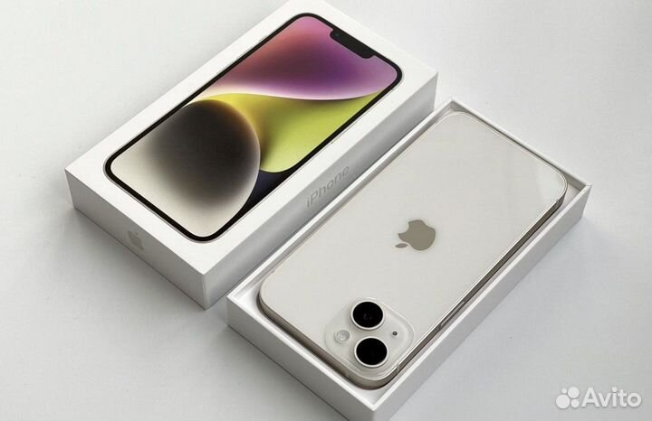 iPhone 14 256gb Starlight Витринный, Рассрочка