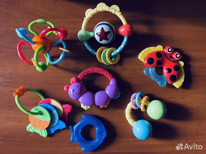 Грызунки. Погремушки. Кубики-мякиши.Развивающие