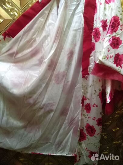 Халат женский шелковый - кимоно