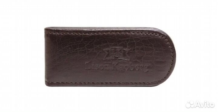 Зажим для купюр Lison Kaoberg 35015B кожа