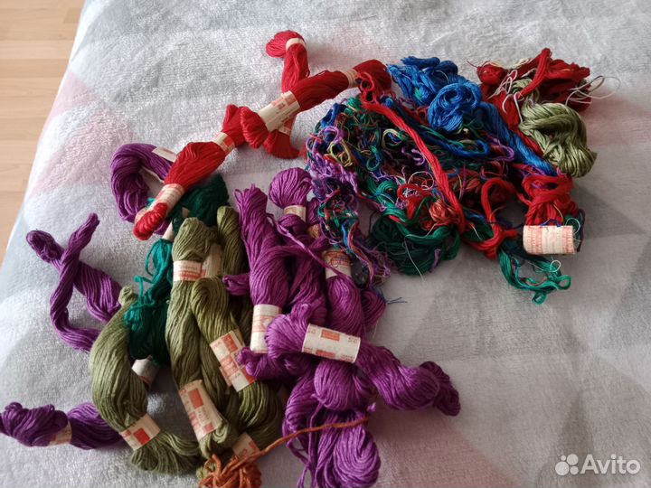 Нитки мулине СССР для вышивания