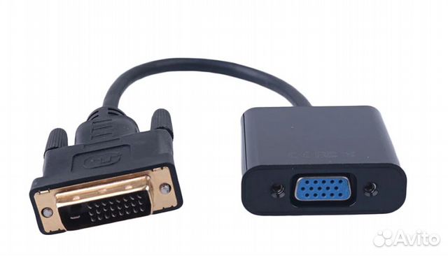 Переходник конвертер DVI-D на VGA