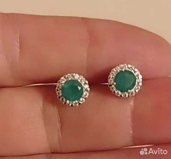 Серьги серебро