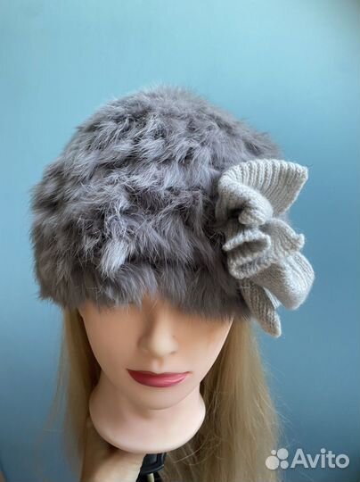 Шапка для девочки,кролик