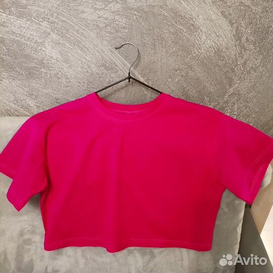 Джинсовая юбка+футболка женская