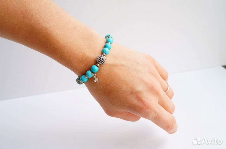 Браслет женский из бирюзи