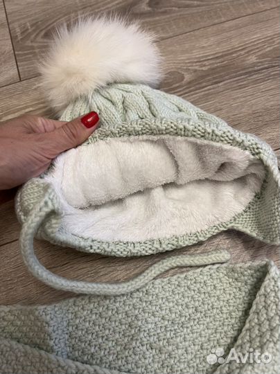 Комплект шапка, шарф