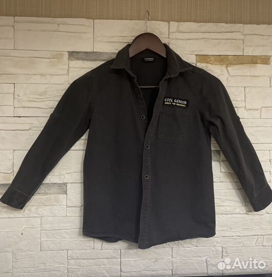 Джинсовая рубашка 122 новая