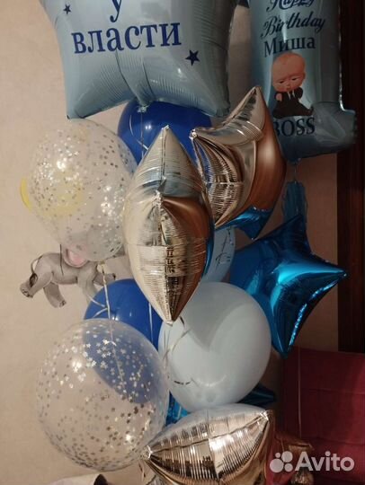Гелиевые шары, на год ребенку