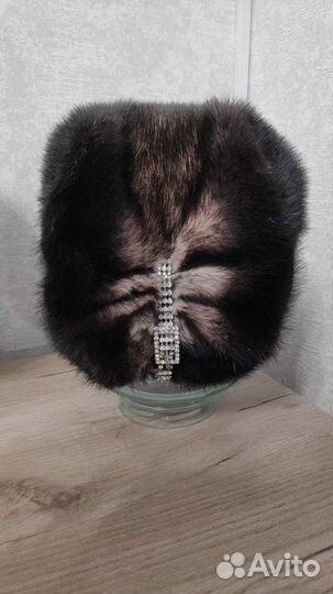 Норковая шапка мягкая в идеальном состоянии