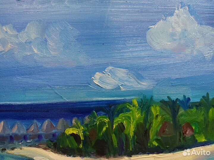Картина маслом Мальдивы
