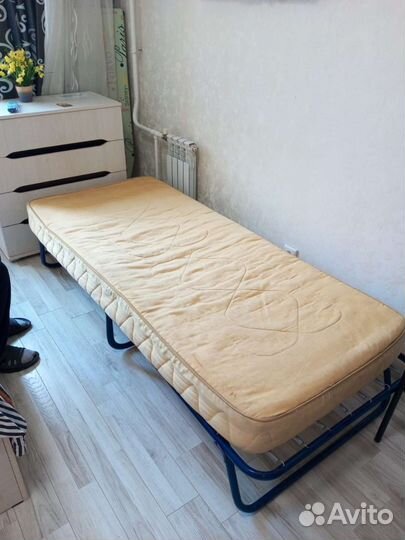 Раскладушка-кровать с ортопедическим матрасом