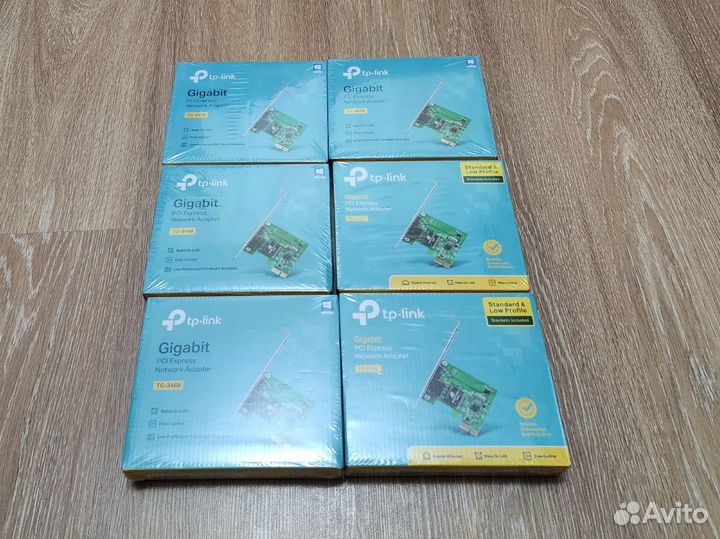 Лот сетевой адаптер Gigabit TP-link PCI-E, новые