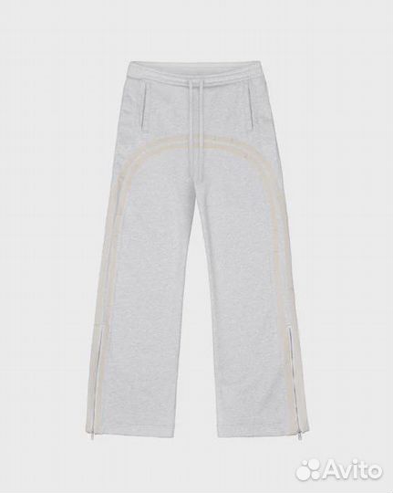 Широкие штаны racer worldwide Grey Track Sweatpant