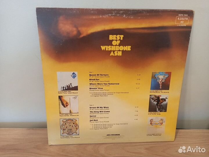 Wishbone Ash – Best Of Wishbone Ash VG+/VG