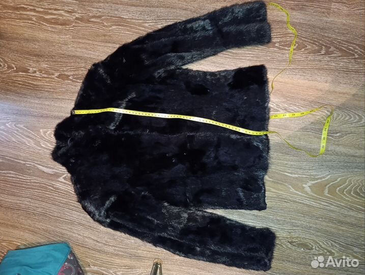 Шуба норковая по пояс размер 44