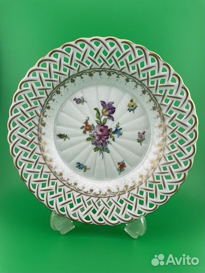 Прорезной Фарфор Тарелка Блюдо SP Dresden