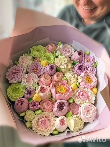 Зефирные цветы, Зефир, Букет из зефира, Цветы