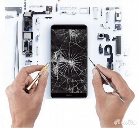 Замена дисплея и аккумулятора ремонт