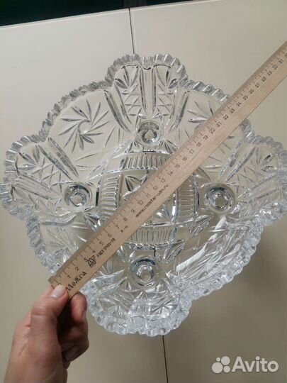 Хрустальная ваза для фруктов