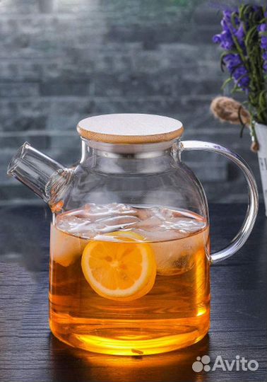 Заварочный чайник 1,8 л, стеклянный