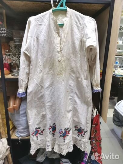 Платье Хлопок Вышивка Кружево Лот 18