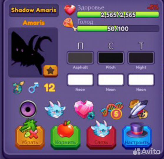 Shadow Amaris Dragon adventures