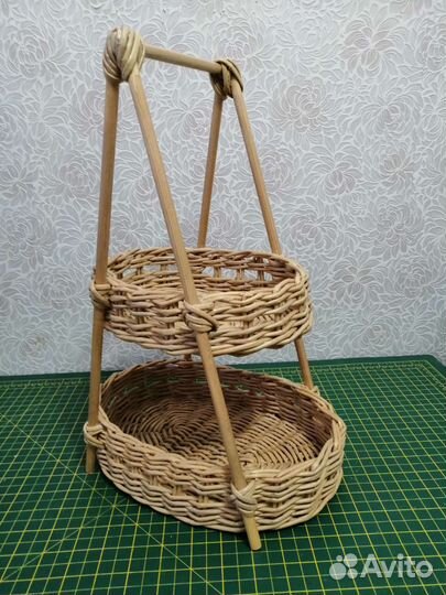 Плетеная корзинка-этажерка. HendMade
