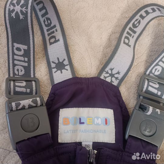 Зимние брюки на подтяжках 116