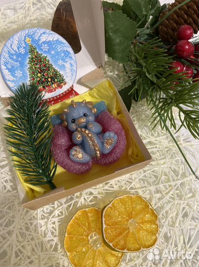 Мыло ручной работы Дракончик 2024