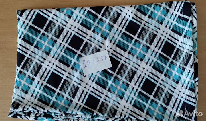 Отрезы (куски) новой плательной ткани для рукодели