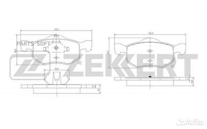 Колодки торм. диск. передн./задн. Ford Maverick II