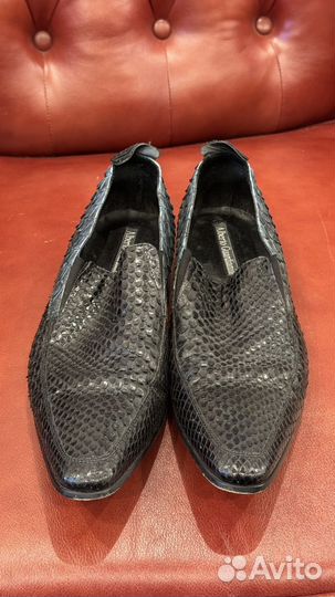 Мокасины из питона handmade италия 42
