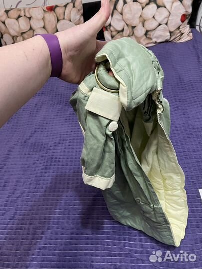 Слинг на кольцах Лоскут (кенгуру, эргорюкзак)