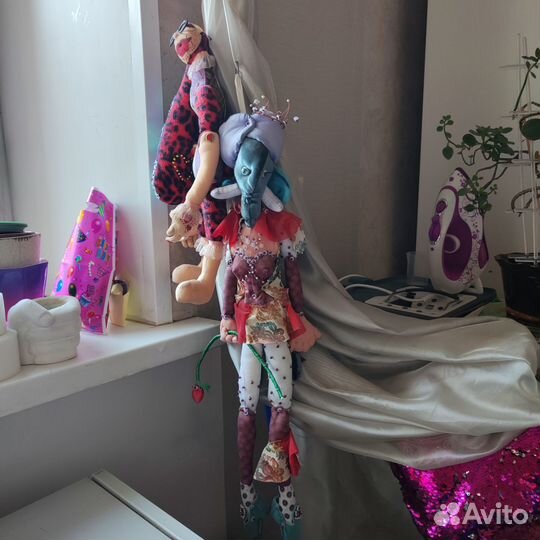 Кукла тильда Ганеша интерьерная кукла слон подарок