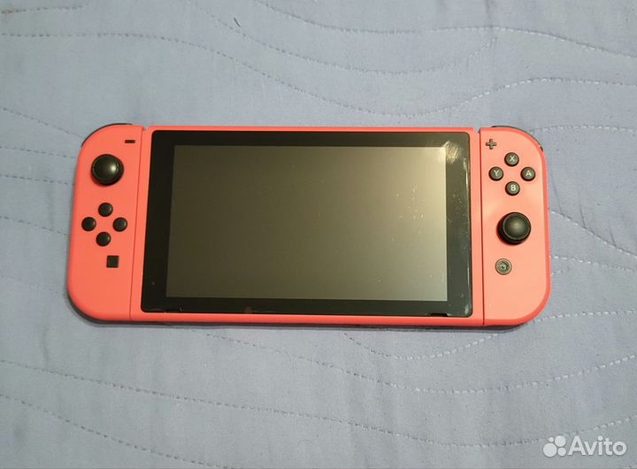 Nintendo Switch Rev.2 +SD карта, игры и чехол