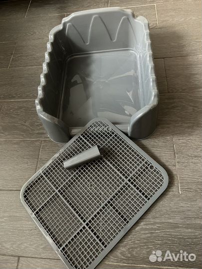 Лоток для собак со столбиком