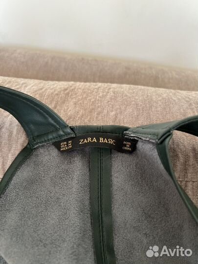 Сарафан из экокожи Zara