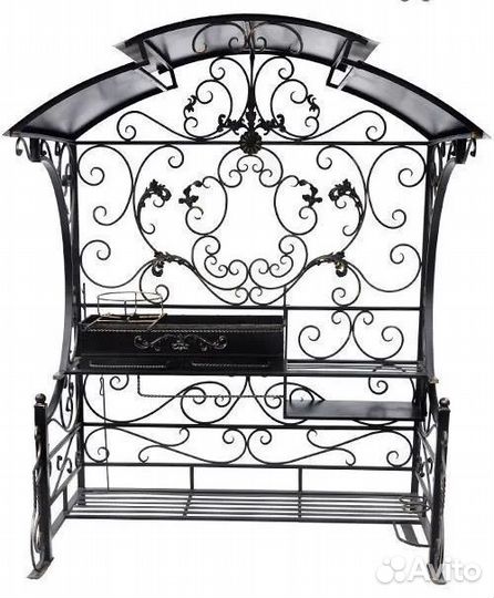 Мангал с крышей