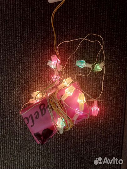 Елочная гирлянда СССР ретро, 2 шт