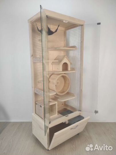 Клетка витрина для шиншилл
