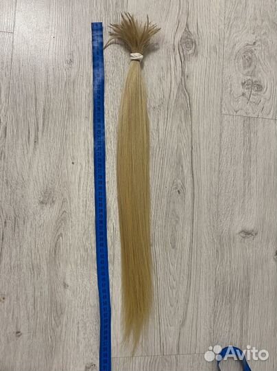 Волосы для наращивания 55 см блонд 50 г
