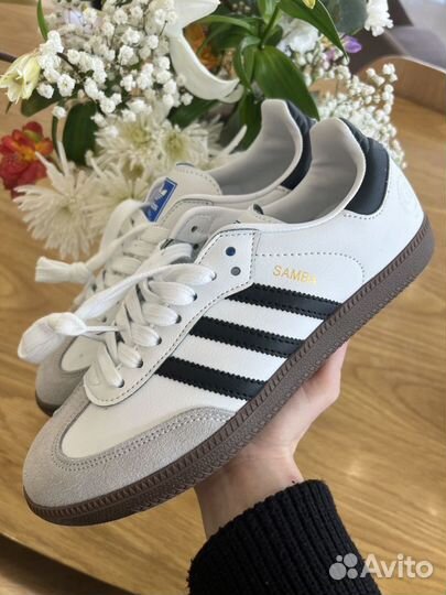 Adidas Samba Женские белые 36-40