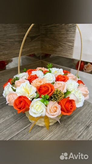 Букет цветов из мыла