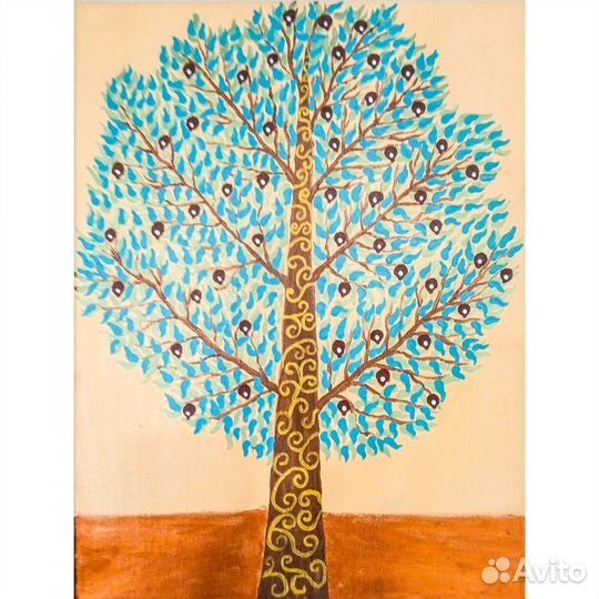 Картина большая интерьерная пейзаж деревья