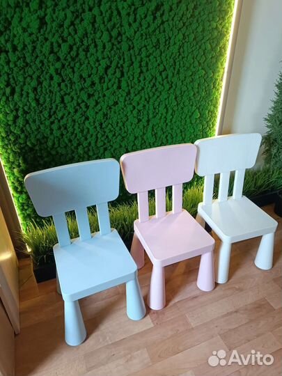 Детский стол и стул IKEA маммут