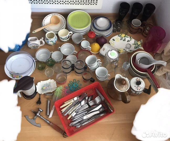 Посуда, чайник, фольга, графин, дуршлак
