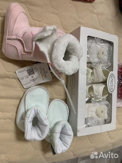 Пинетки для девочки 0-12мес