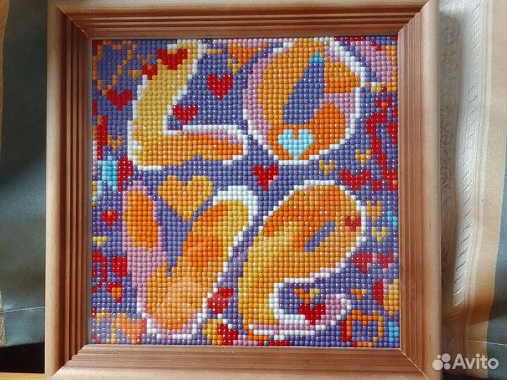 Картина алмазная мозаика 18 на 18