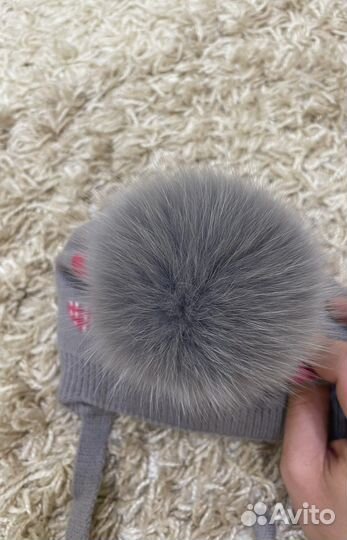 Зимняя детская шапка для девочки